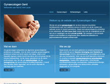 Tablet Screenshot of gynaecologen-gent.be